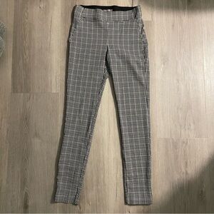 Maurices Black Brown and White Gingham Patterned Pants Size XS
